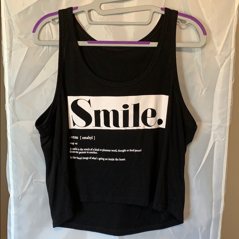 Smile crop top!